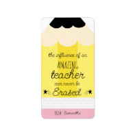 Pegatina de regalo de agradecimiento del profesor