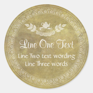 Pegatina de regalo de alimentos de plantilla de Pe