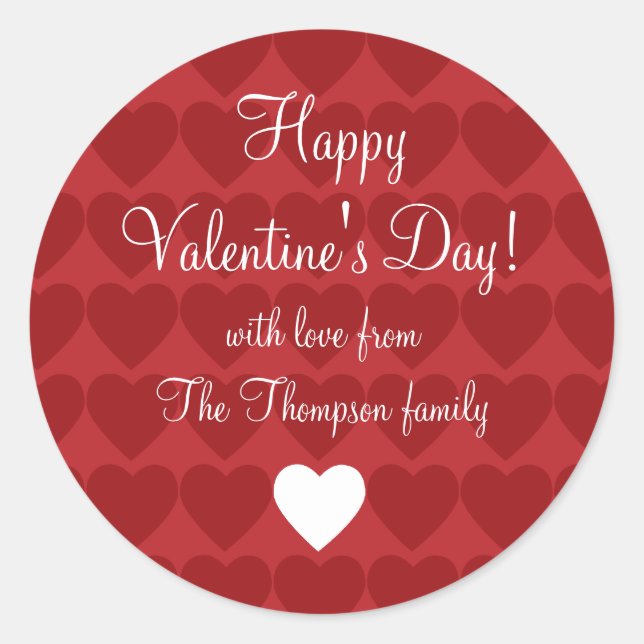 Pegatina de Regalo de Amor Repetido (Anverso)