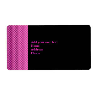 Pegatina de regalo de etiqueta de metal rosa calie