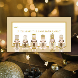 PEGATINA DE REGALO DE NUTCRACKER NAVIDADES DE GOLD