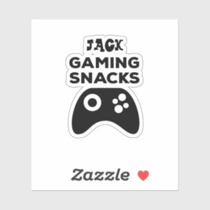 Pegatina de regalo de Snacks de juegos personaliza