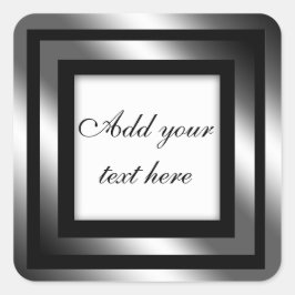 Pegatina de regalo negro brillante