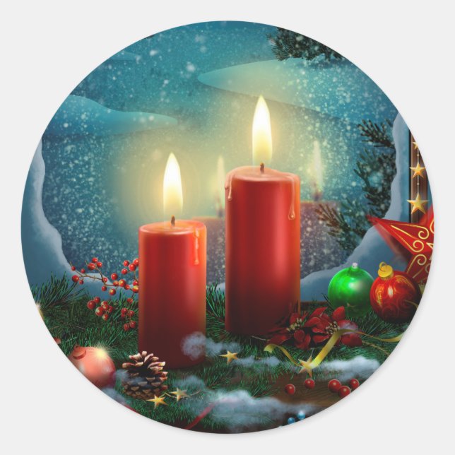 Pegatina de regalo personalizado para Navidades de (Anverso)