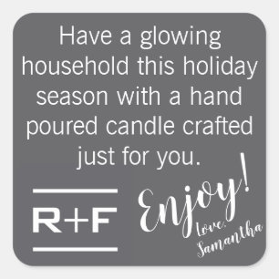 Pegatina de regalo R+F