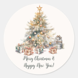 Pegatina de regalo y sobre navidades