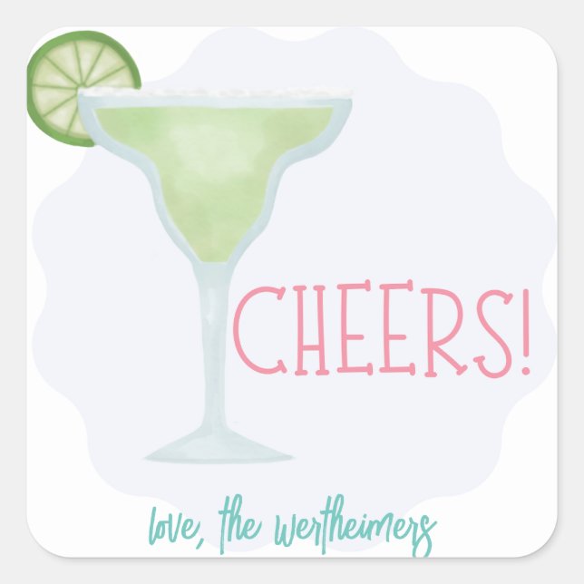Pegatina de Regalos de Margarita (Anverso)