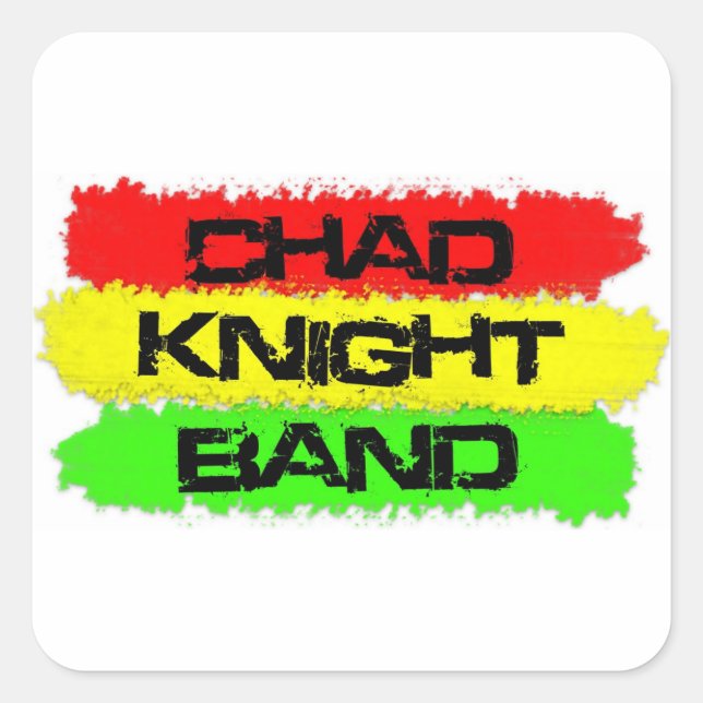 Pegatina de Reggae de Banda Knight de Chad (Anverso)