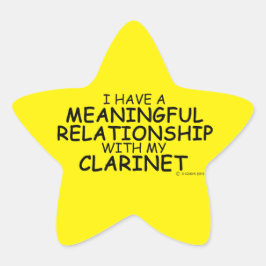 Pegatina de relaciones significativas Clarinet Sta