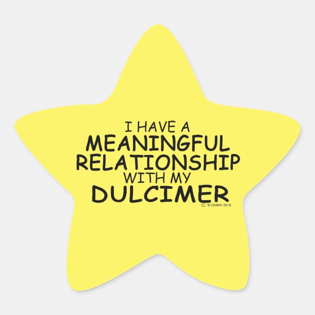 Pegatina de relaciones significativas Dulcimer Sta (Anverso)