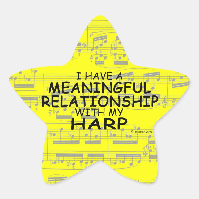 Pegatina de relaciones significativas Harp Star (Anverso)