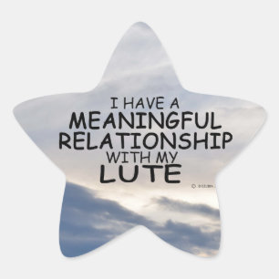 Pegatina de relaciones significativas Lute Star