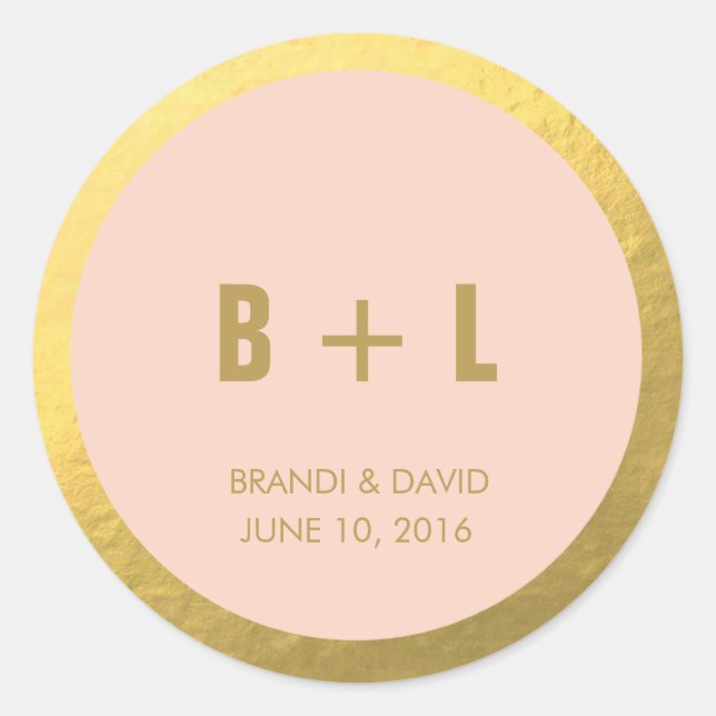 Pegatina de Relieve metalizado dorado Mint+ | BODA (Anverso)