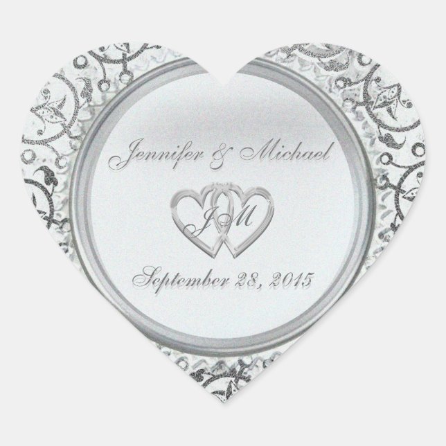 Pegatina de Relieve metalizado plateado de persona (Anverso)