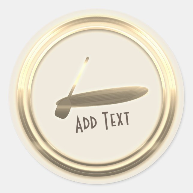 Pegatina de remo de oro (Anverso)