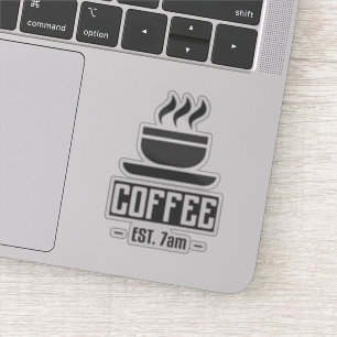 Pegatina de reparación del café de la mañana
