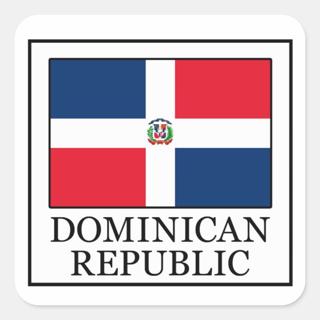 Pegatina de República Dominicana (Anverso)