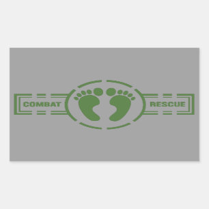 Pegatina de Rescate de Combate   Pies verdes