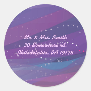 Pegatina de respuesta a invitación a Water Lily Ba