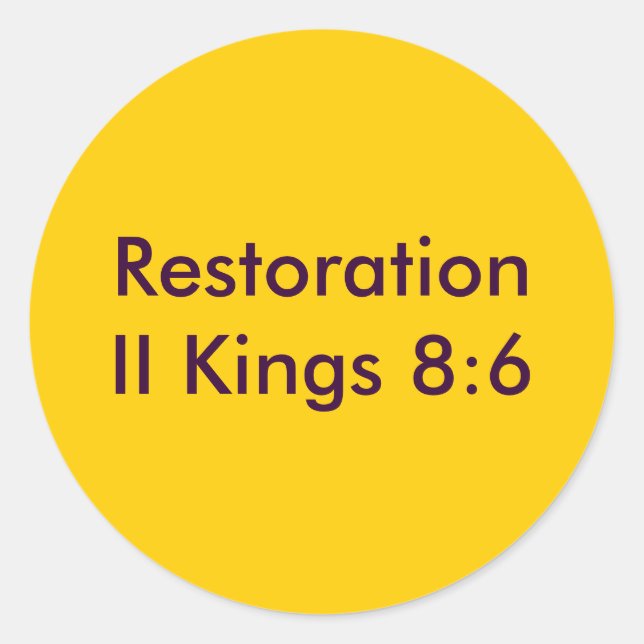 Pegatina de restauración