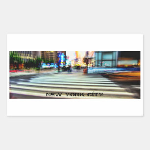 Pegatina de resumen de calle de NYC