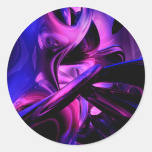 Pegatina de resumen de pasiones fluorescentes