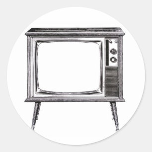 Pegatina de Retro Television