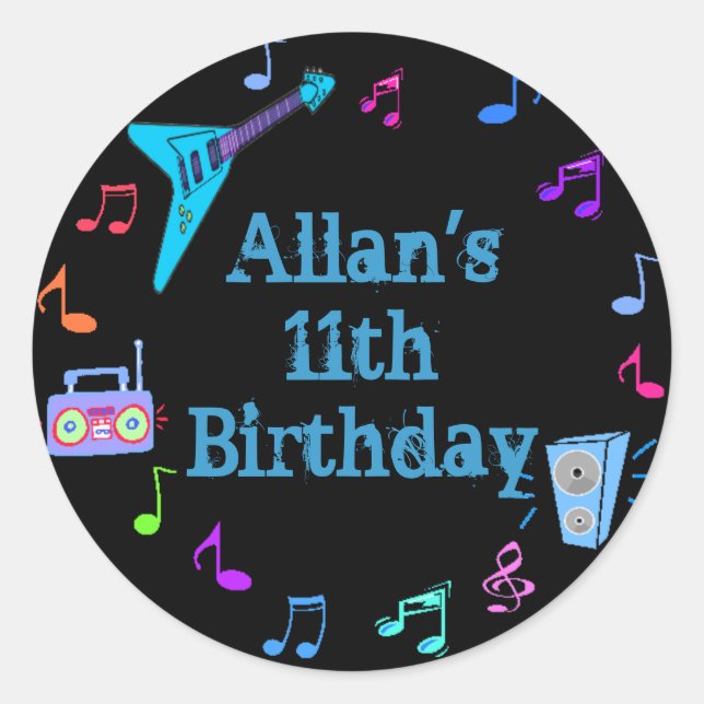 Pegatina de Rockin (Anverso)