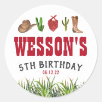 Pegatina de Rodeo de Vaquero Occidental