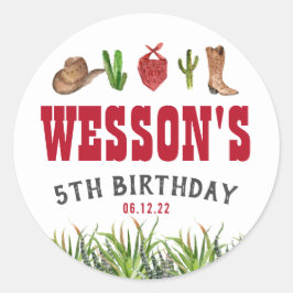 Pegatina de Rodeo de Vaquero Occidental