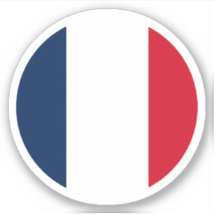 Pegatina de Ronda Bandera de Francia