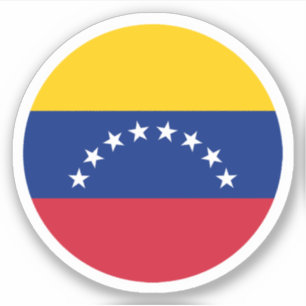 Pegatina de Ronda Bandera de Venezuela