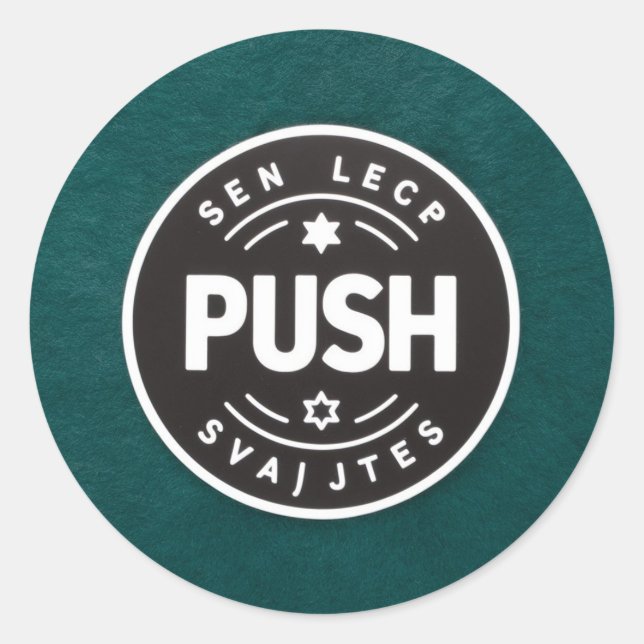 PEGATINA DE RONDA CLÁSICA (Anverso)