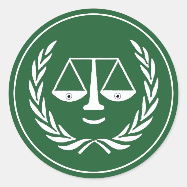 Pegatina de Ronda Clásica de Abogados de la Facult (Anverso)