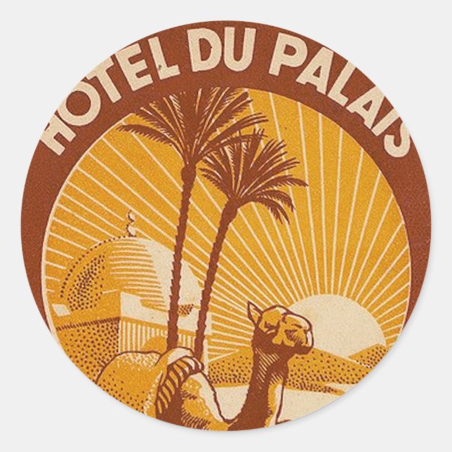 Pegatina de Ronda Clásica de Casablanca (Anverso)