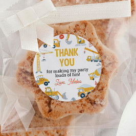 Pegatina de Ronda Clásica de Cumpleaños de Camión