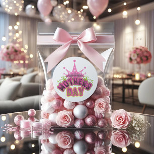 Pegatina DE RONDA CLÁSICA DE Día de la Madre de la