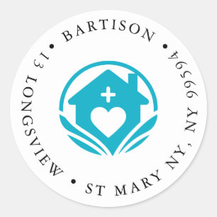 Pegatina de Ronda Clásica de la empresa de origen