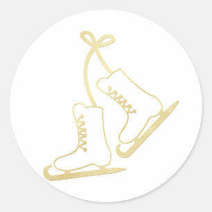 Pegatina de Ronda Clásica de los Boots de Esquí Sa