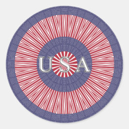 PEGATINA de Ronda Clásica Patriótica de los Estado