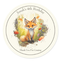 Pegatina de Ronda de Favor de Cumpleaños de Cute F