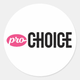 Pegatina de ronda de Pro-Choice (hoja de 4)