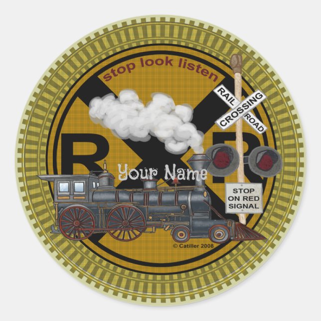 Pegatina de Ronda de Trenes Antiguo (Anverso)