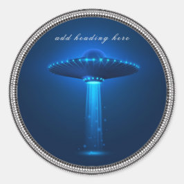 Pegatina de Ronda Extraterrestre de OVNI