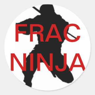 pegatina de ronda frac ninja