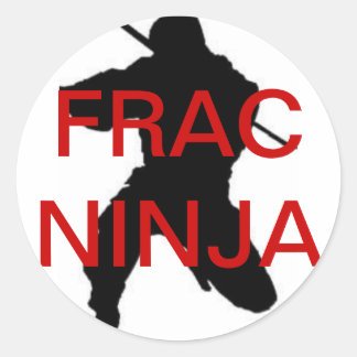 pegatina de ronda frac ninja