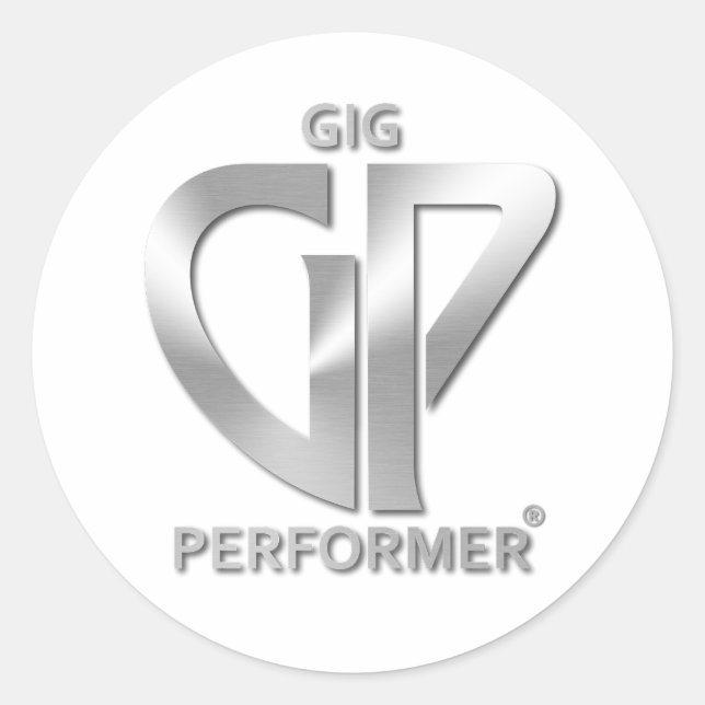 Pegatina de Ronda GP con logotipo plateado (Anverso)