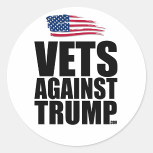 Pegatina de Ronda - Vets contra Trump
