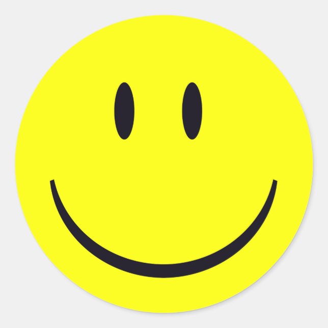 Pegatina de rostro feliz (Anverso)