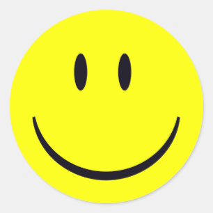 Pegatina de rostro feliz